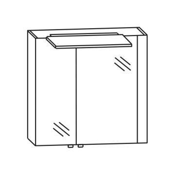 Puris Modern Life Spiegelschrank - 66 cm rechts