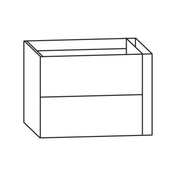 Puris Modern Life Waschtischunterschrank - 66 cm Skizze rechts