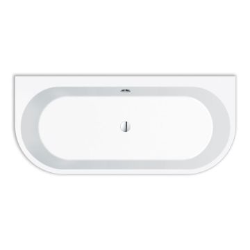 Repabad Livorno Freistehende Badewanne - 180 oval F Wand - Acryl