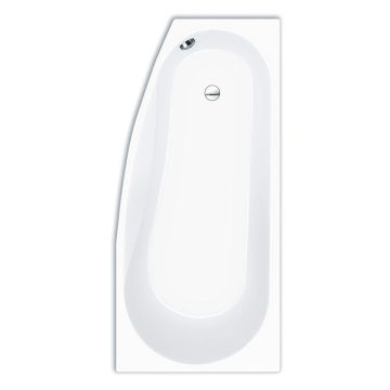 Repabad Kampen Raumspar-Badewanne 170 links - Acryl, in Weiß