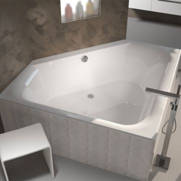 Riho Badewannen Eck-Badewanne Austin - Acryl - 145 x145 cm Ambiente