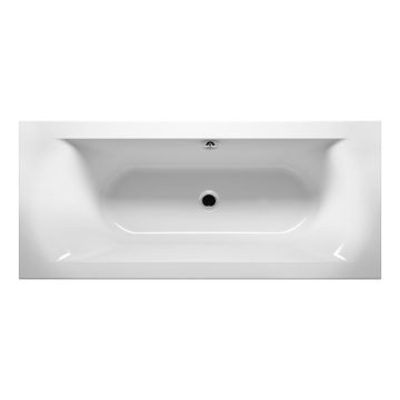 Riho Rechteck-Badewanne Lima - Acryl - 190 x 90 cm, 240 Liter, Weiß