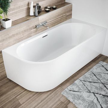 Riho Freistehende Badewanne Desire Corner Links - Acryl - 184 x 84 cm, Ambiente