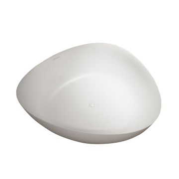 Riho Freistehende Badewanne Oviedo - Solid Surface - 160 / 160, weiß matt