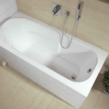 Riho Badewannen Rechteck-Badewanne Columbia - Acryl - 140 x 70 cm, 95 Liter, Far