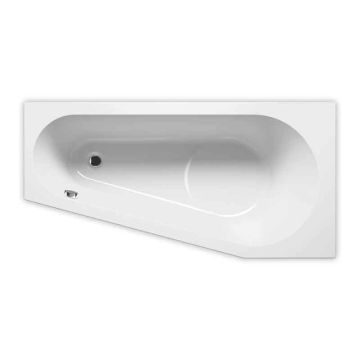 Riho Badewannen Raumspar-Badewanne Delta Links - Acryl - 160 x 80 cm, 130 Liter,