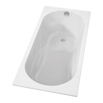 Riho Badewannen Rechteck-Badewanne Lazy - Acryl - 170 x 75 cm, 242 Liter, Farbe