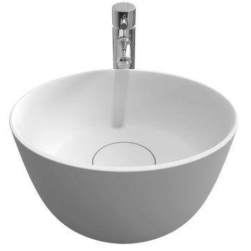 Riho Solid Surface Aufsatzwaschtisch Oval - 38 cm