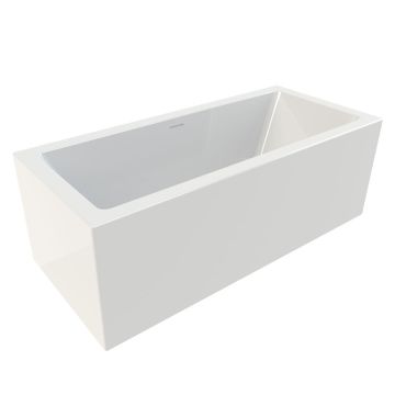 Riho Badewannen Rechteck-Badewanne Rethink Cubic - Acryl - 190 x 90 cm, 290 Lite