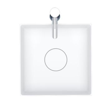 Riho Solid Surface Aufsatzwaschtisch Thin Square - 38 cm