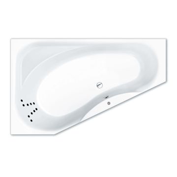 Repabad Tika 170 x 75_50 cm rechts, mit Rückentherapie