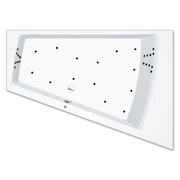 Repabad Genf Duo 180 x 130_65 cm links, mit Aqua-Comfort