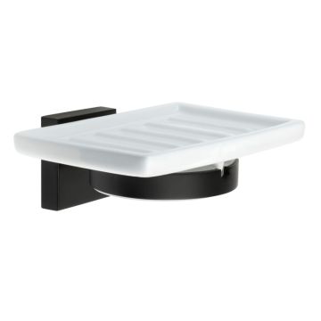 Smedbo HOUSE Seifenschale Seifenschalenhalter Schwarz / Porzellan