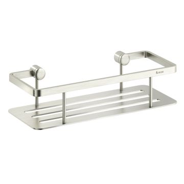 Smedbo SIDELINE Seifenkorb mit Bodenplatte, Nickel gebürstet