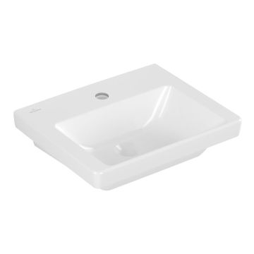 Villeroy und Boch Subway 3.0 Wandwaschtisch - 45 cm, mit Hahnloch,