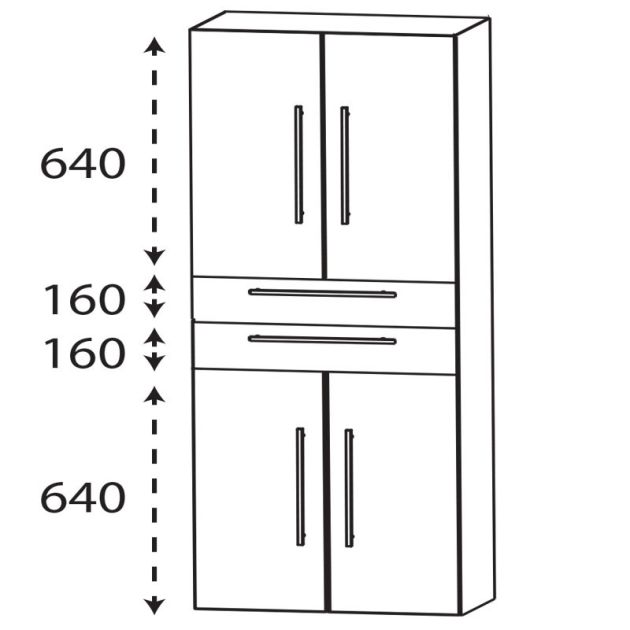 Laguna Ergänzungsschrank Hochschrank