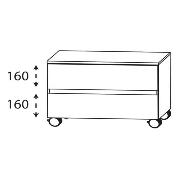Laguna Ergänzungsschrank Rollenschrank
