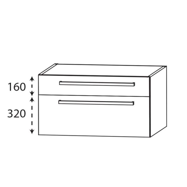 Laguna Platino 2.0 Waschtischunterschrank