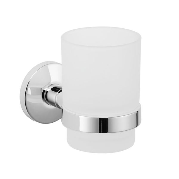 Avenarius Serie 170 Glashalter mit Glas satiniert, chrom