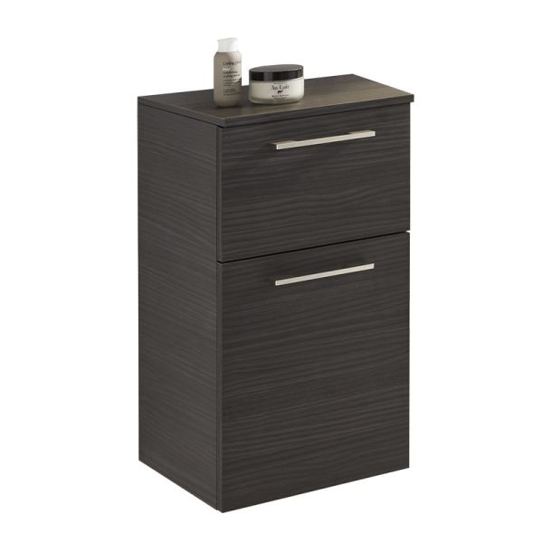 Badea Highboard 35 cm, 1 Auszug, 1 Tür, 1 Glaseinlegeboden, Abdeckplatte