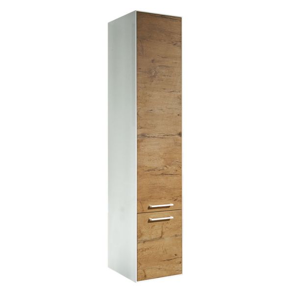 Badea Ergänzungsmöbel Hochschrank - 30 cm, 2 Türen, 4 Glaseinlegeböden