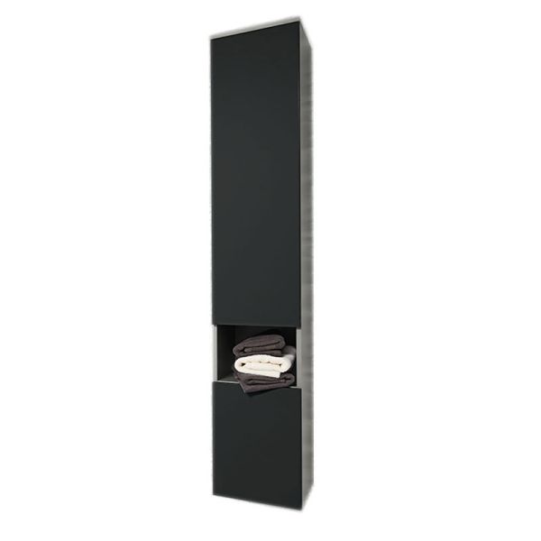 Badea Ergänzungsmöbel Hochschrank 30 cm, 2 Türen, 1 offenes Fach