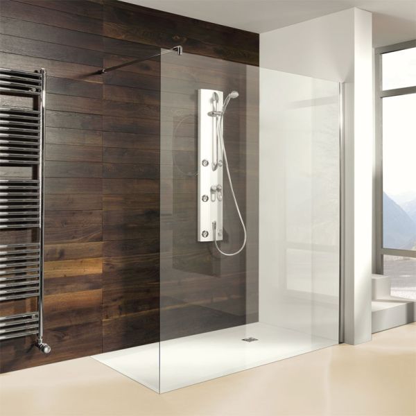 Breuer Entra Walk In Dusche - Duschwand alleinstehend 100 cm Ambiente 2