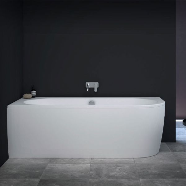 badshop.de Design Oval-Badewanne - 180 / 80 Oval Rechts