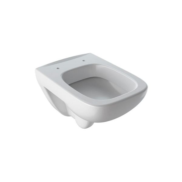 Geberit Renova Plan Wand-WC Tiefspüler, Spülrand, weiß