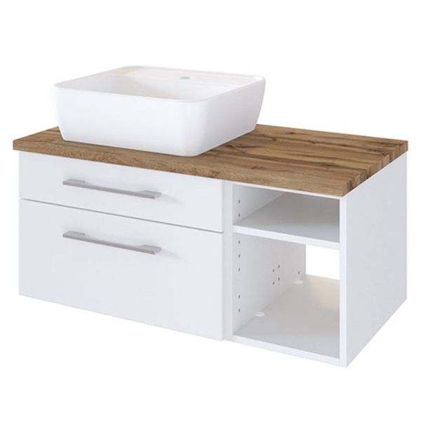 Held Möbel Davos Waschtisch mit Unterschrank - 90 cm