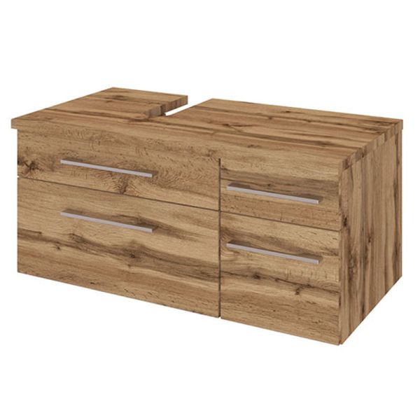 Held Möbel Davos Waschtischunterschrank / Unterbeckenschrank - 90 cm