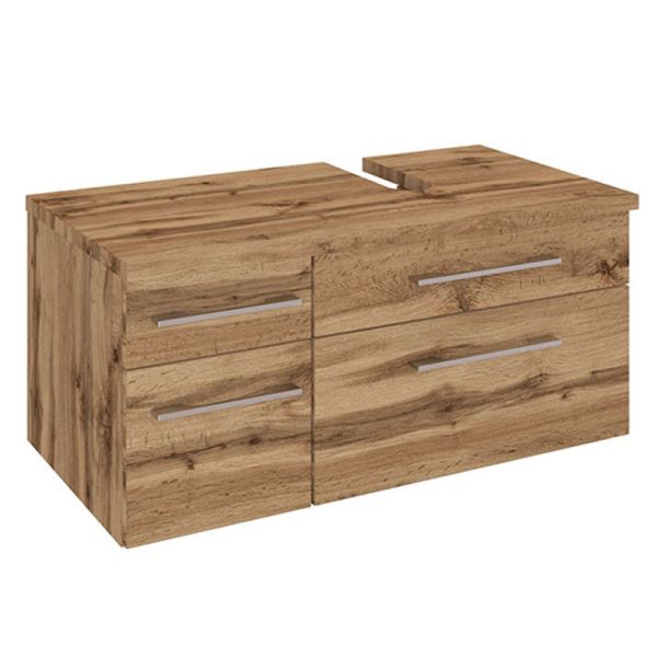 Held Möbel Davos Waschtischunterschrank / Unterbeckenschrank - 90 cm