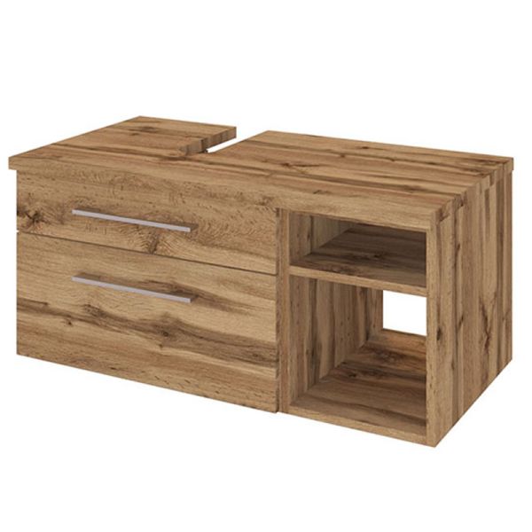 Held Möbel Davos Waschtischunterschrank / Unterbeckenschrank - 90 cm