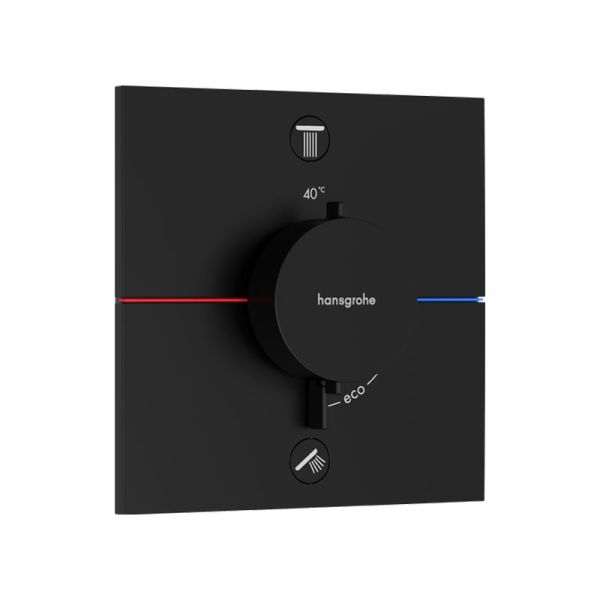 Hansgrohe ShowerSelect Comfort E Thermostat Unterputz in Mattschwarz