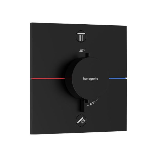 Hansgrohe ShowerSelect Comfort E Thermostat Unterputz in Mattschwarz