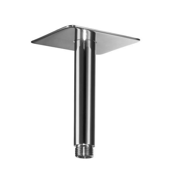 HSK Shower und Co Deckenarm für Kopfbrause mit Rosette Softcube, Länge 14 cm
