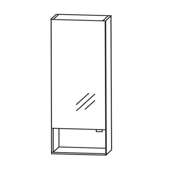 Laguna Spiegelschränke Spiegelschrank / Anbauspiegelschrank - 30 cm Skizze