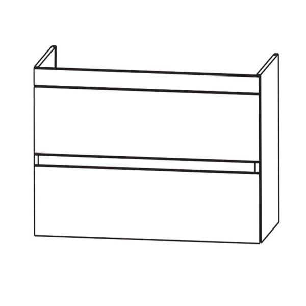 Laguna Waschtischunterschrank 80 cm Skizze