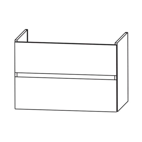 Laguna Waschtischunterschrank 80 cm Skizze
