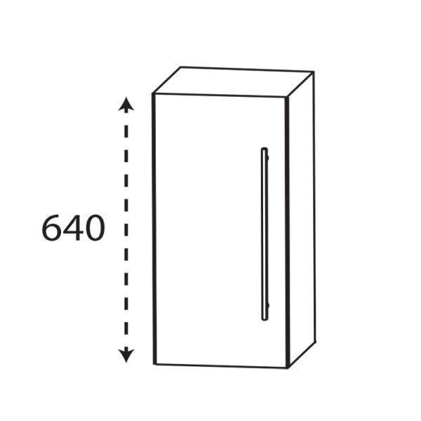 Laguna Ergänzungsschrank Oberschrank - 30 cm Skizze