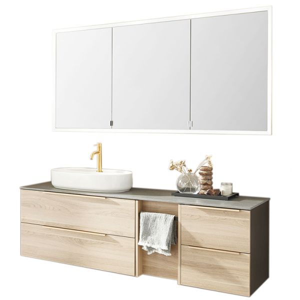 Laguna Platino 2.0 Badmöbel Set 4 - 145,1 cm
