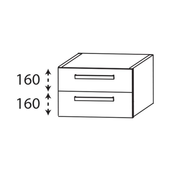 Laguna Platino 2.0 Plattenunterschrank - 60 cm Skizze