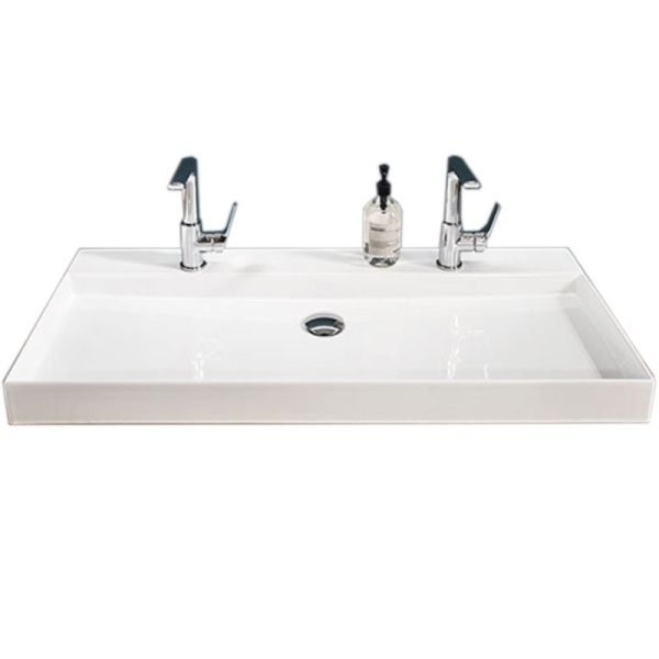 Laguna Platino 2.0 Aufsatzwaschtisch / Keramik Squared - 102 cm