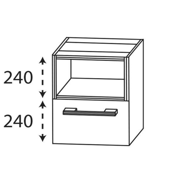Laguna Reflex Unterschrank - 50 cm Skizze