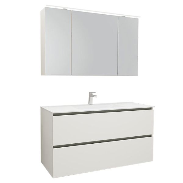 Nobilia Valea Line N Badmöbel Set 15 - 121 cm