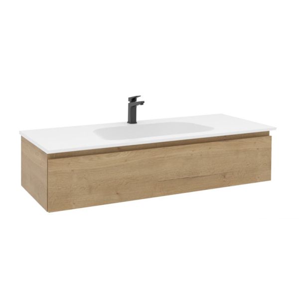 Pelipal PCON Solid Surface Waschtisch mit Unterschrank 122 cm