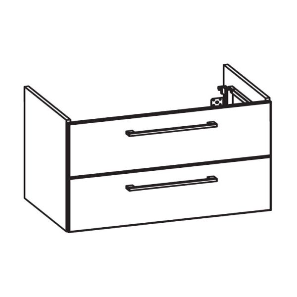 Pelipal PCON Waschtischunterschrank 80 cm Skizze