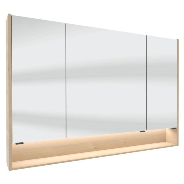 Pelipal Spiegelschränke Spiegelschrank - 123,2 cm, 3 Drehtüren, 6 Glaseinlegeböd