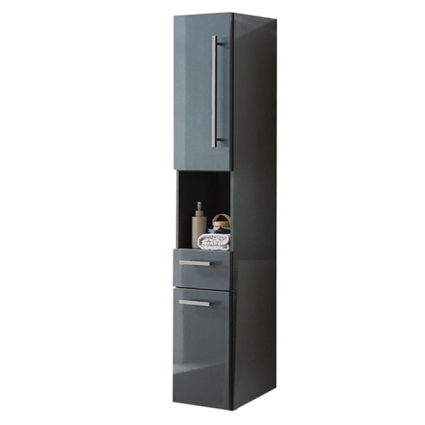 Puris Kera Plan Hochschrank 30 cm, 2 Türen, offenes Fach