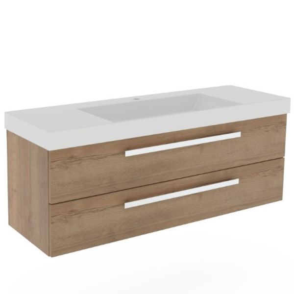 Puris Kera Plan Waschtisch mit Unterschrank - 142 cm